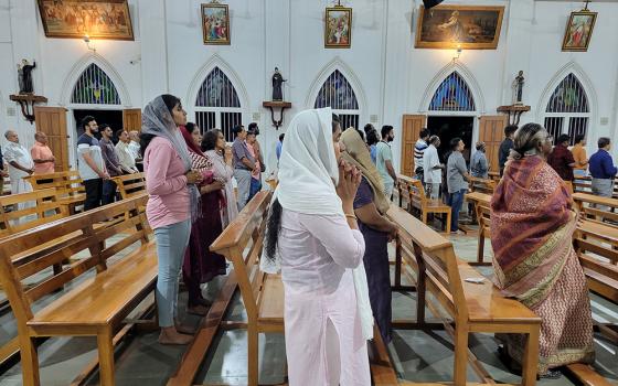 Parishioners pray during Mass at Our Lady of Mount Carmel Cathedral in Alappuzha, India, March 5, 2023. (OSV News/Barb Fraze)