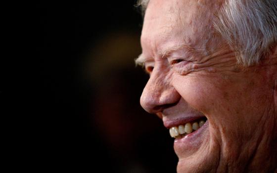 Former U.S. President Jimmy Carter smiles at the premiere of "Jimmy Carter: Man From Plains" at the Elgin theatre during the 32nd Toronto International Film Festival in Toronto, Canada, Sept. 10, 2007. Carter died Dec. 29, 2024, at 100, at his home in Plains, Georgia.(OSV News photo/Mario Anzuoni, Reuters)