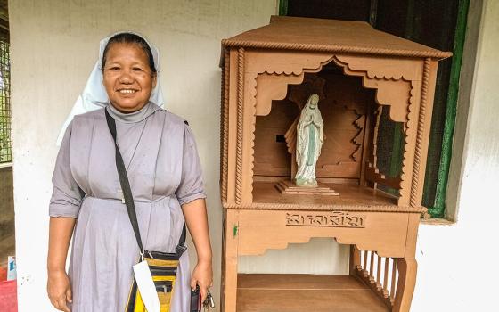 Sr. Baptista Rema, Salesian Sister of Mary Immaculate, at Our Lady of Lourdes Hospital in Baromari, Sherpur, Bangladesh (Sumon Corraya)