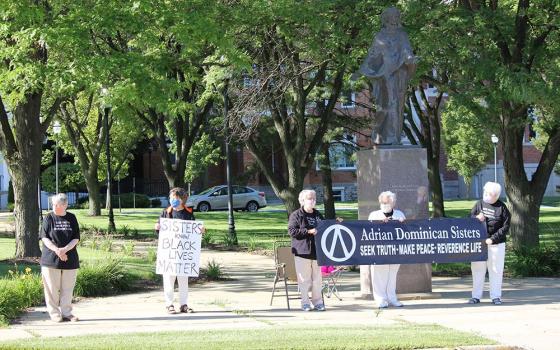 The archivist for the Adrian Dominicans has preserved photos of the Black Lives Matter protests as well as the community's social justice statements made during the COVID-19 pandemic. (Courtesy of the Adrian Dominican Sisters)