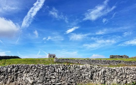 Limestone walls are pictured in a photo taken at the Aran Islands, Ireland (Unsplash/Jessica Knowlden)